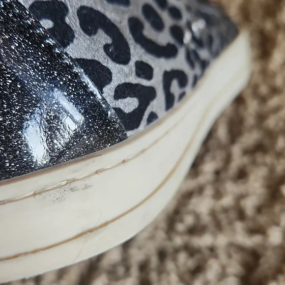 P448 Made In Italy Stylish Women's Leopard Print High-Top Sneakers With Zippers - Picture 14 of 16